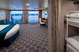 Accessible Family Ocean View Stateroom with Balcony