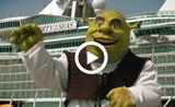 Shrek y Alex en Barcelona